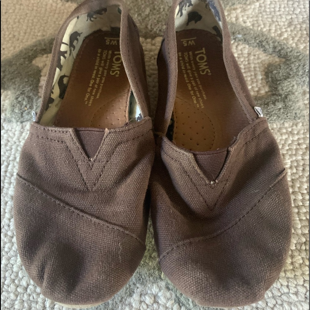 Brown Bobs slip on shoes